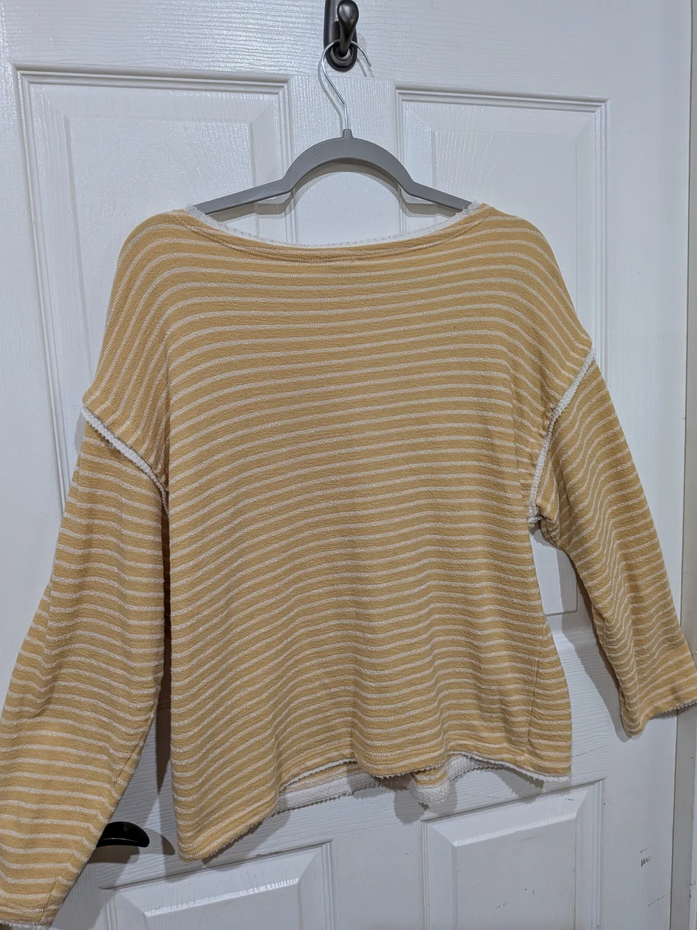 By Together Golden Harvest Yellow & White Striped Sweater